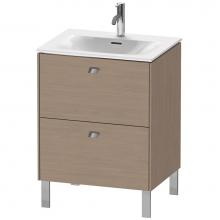 Duravit BR451001035 - Brioso Two Drawer Floorstanding Vanity Unit Oak Terra