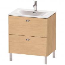 Duravit BR451101030 - Brioso Two Drawer Floorstanding Vanity Unit Natural Oak