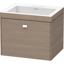 Duravit BR4600N1035 - Brioso One Drawer C-Bonded Wall-Mount Vanity Kit Oak Terra