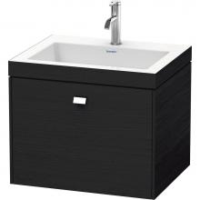 Duravit BR4600O1016 - Brioso One Drawer C-Bonded Wall-Mount Vanity Kit Oak Black