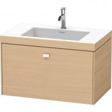 Duravit BR4601O1030 - Brioso One Drawer C-Bonded Wall-Mount Vanity Kit Natural Oak