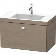 Duravit BR4601O1035 - Brioso One Drawer C-Bonded Wall-Mount Vanity Kit Oak Terra