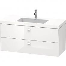 Duravit BR4608T1043 - Duravit Brioso C-Bonded Wall-Mounted Vanity  Basalt Matte