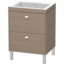 Duravit BR4700N1035 - Brioso Two Drawer C-Bonded Floorstanding Vanity Kit Oak Terra