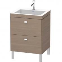 Duravit BR4700O1035 - Brioso Two Drawer C-Bonded Floorstanding Vanity Kit Oak Terra