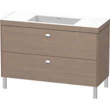 Duravit BR4703N1035 - Brioso Two Drawer C-Bonded Floorstanding Vanity Kit Oak Terra