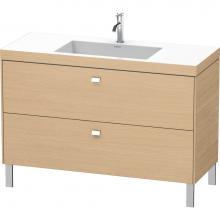 Duravit BR4703O1030 - Brioso Two Drawer C-Bonded Floorstanding Vanity Kit Natural Oak