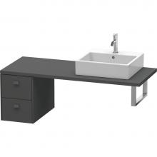 Duravit BR513504949 - Duravit Brioso Low Cabinet for Console  Graphite Matte