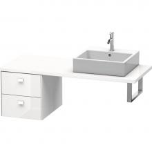 Duravit BR513602222 - Duravit Brioso Low Cabinet for Console  White High Gloss