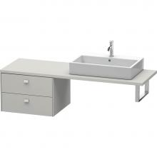 Duravit BR513800707 - Duravit Brioso Low Cabinet for Console  Concrete Gray Matte