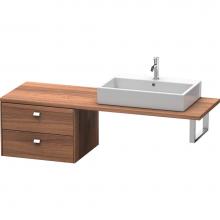 Duravit BR513801079 - Duravit Brioso Low Cabinet for Console  Natural Walnut