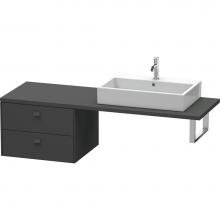 Duravit BR513804949 - Duravit Brioso Low Cabinet for Console  Graphite Matte