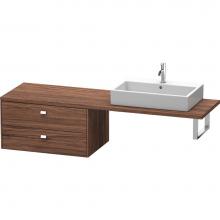 Duravit BR513901021 - Duravit Brioso Low Cabinet for Console  Dark Walnut