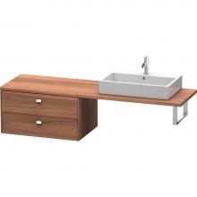 Duravit BR513901079 - Duravit Brioso Low Cabinet for Console  Natural Walnut