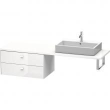 Duravit BR513902222 - Duravit Brioso Low Cabinet for Console  White High Gloss