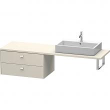 Duravit BR513909191 - Duravit Brioso Low Cabinet for Console  Taupe Matte