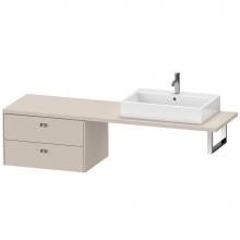 Duravit BR515901091 - Duravit Brioso Low Cabinet for Console  Taupe Matte