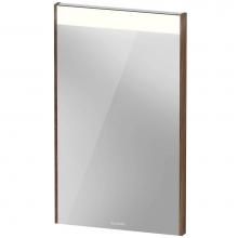 Duravit BR702002121 - Duravit Brioso Mirror with Lighting Walnut Dark