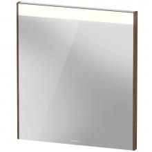 Duravit BR702102121 - Duravit Brioso Mirror with Lighting Walnut Dark