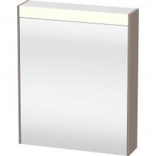 Duravit BR7101L4343 - Duravit Brioso Mirror Cabinet with Lighting Basalt