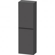 Duravit DE1318R4949 - D-Neo Wall-Mount Semi-Tall Cabinet Graphite