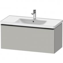 Duravit DE425600707 - D-Neo One Drawer Wall-Mount Vanity Unit Concrete Gray