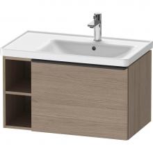 Duravit DE425703535 - D-Neo One Drawer Wall-Mount Vanity Unit Oak Terra