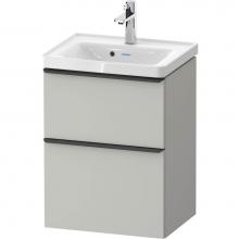 Duravit DE4350007070000 - D-Neo Vanity Unit Wall-Mounted Concrete Gray