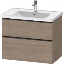 Duravit DE435503535 - D-Neo Two Drawer Wall-Mount Vanity Unit Oak Terra