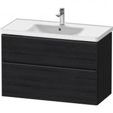 Duravit DE435601616 - D-Neo One Drawer Wall-Mount Vanity Unit Oak Black