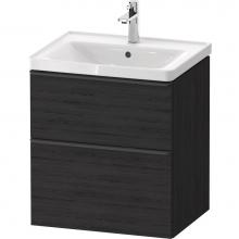 Duravit DE4359016160000 - D-Neo Vanity Unit Wall-Mounted Oak Black