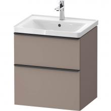 Duravit DE4359043430000 - D-Neo Vanity Unit Wall-Mounted Basalt Matte