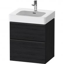 Duravit DE4376016160000 - D-Neo Vanity Unit Wall-Mounted Oak Black