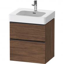 Duravit DE4376021210000 - D-Neo Vanity Unit Wall-Mounted Walnut Dark