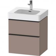 Duravit DE4376043430000 - D-Neo Vanity Unit Wall-Mounted Basalt Matte