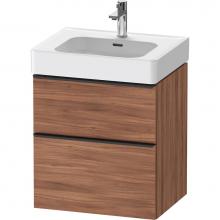 Duravit DE4376079790000 - D-Neo Vanity Unit Wall-Mounted Natural Walnut