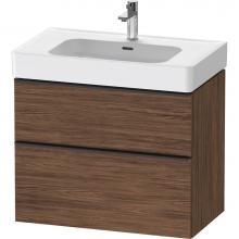 Duravit DE4377021210000 - D-Neo Vanity Unit Wall-Mounted Walnut Dark