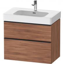 Duravit DE4377079790000 - D-Neo Vanity Unit Wall-Mounted Natural Walnut