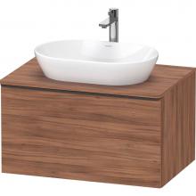 Duravit DE494707979 - D-Neo One Drawer Wall-Mount Vanity Unit Natural Walnut