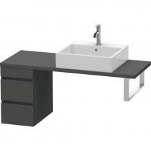 Duravit DS532504949 - Duravit DuraStyle Low Cabinet for Console  Graphite Matte