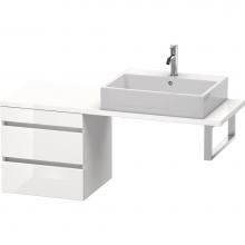 Duravit DS532702218 - Duravit DuraStyle Low Cabinet for Console  White High Gloss