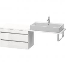 Duravit DS532902218 - Duravit DuraStyle Low Cabinet for Console  White High Gloss