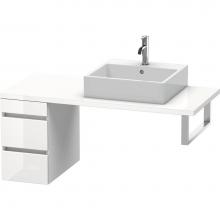 Duravit DS533502218 - Duravit DuraStyle Low Cabinet for Console  White High Gloss