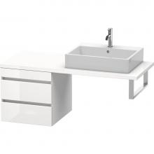 Duravit DS533702222 - Duravit DuraStyle Low Cabinet for Console  White High Gloss