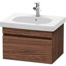 Duravit DS638302121 - Duravit DuraStyle One Drawer Wall-Mount Vanity Unit Walnut Dark