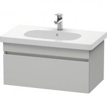 Duravit DS638400707 - Duravit DuraStyle One Drawer Wall-Mount Vanity Unit Concrete Gray