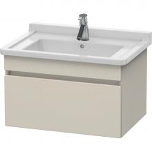 Duravit DS638709191 - Duravit DuraStyle One Drawer Wall-Mount Vanity Unit Taupe