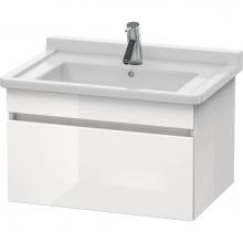 Duravit DS638707518 - Duravit DuraStyle One Drawer Wall-Mount Vanity Unit Linen|White