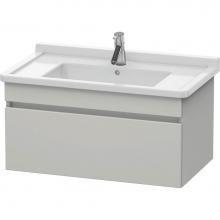 Duravit DS638800707 - Duravit DuraStyle One Drawer Wall-Mount Vanity Unit Concrete Gray