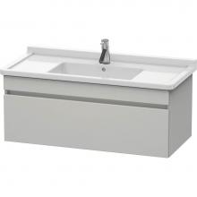 Duravit DS638900707 - Duravit DuraStyle One Drawer Wall-Mount Vanity Unit Concrete Gray